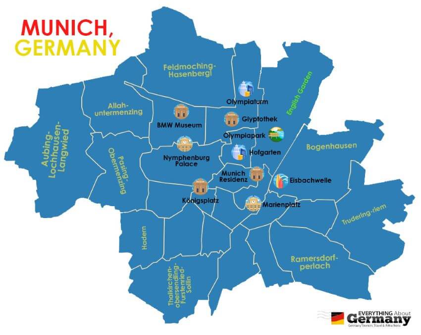 德国慕尼黑地图